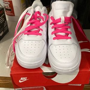 Nike court borough low. Brand new.   Comes with two pairs of laces.